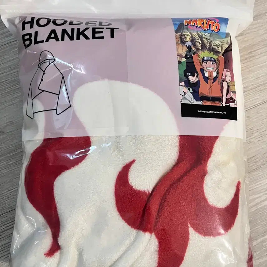 [BUNJANG] SPAO Naruto Hokage Hooded Blanket (Sealed) / 스파오 나루토 호카게 후드 담요 미개봉