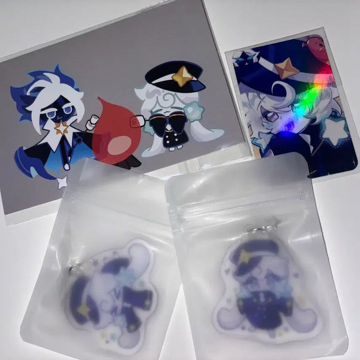 [BUNJANG] CookKingdom Milky Way Photocard and Keyring Set / 쿠킹덤) 비공굿 밀키웨이