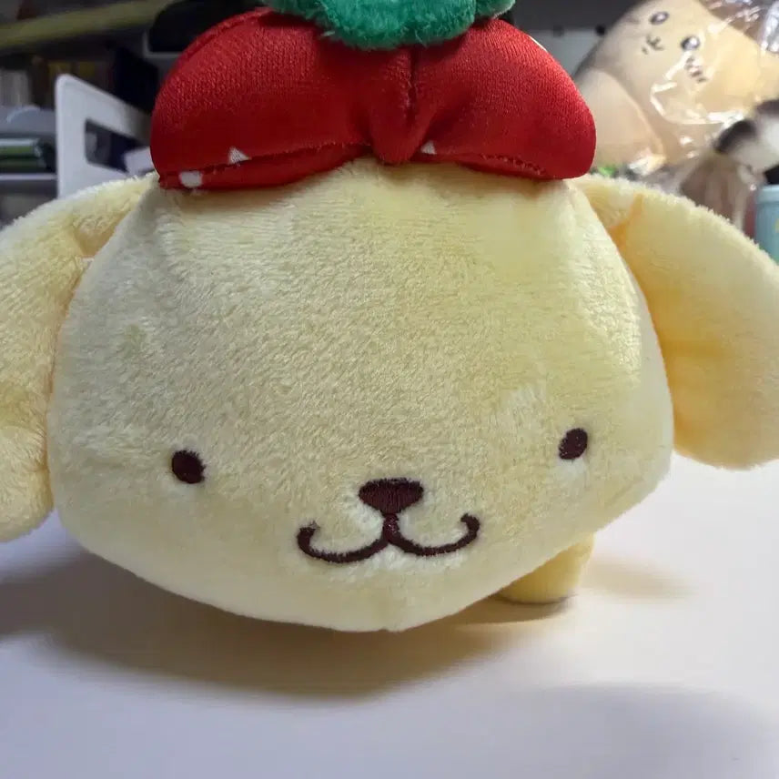 [BUNJANG] Sanrio Pom Pom Purin Repipi Almario Strawberry Doll Pencil Case Pouch / [급처]산리오 폼폼푸린 레피피 알마리오 딸기 인형 필통 파우치 미사용