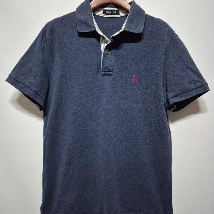 [BUNJANG] Beanpole Navy Collar T-Shirt Slim Fit Size 105 / 빈폴 카라티 네이비 슬림핏105