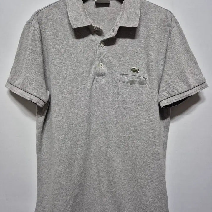 [BUNJANG] Lacoste Polo Shirt Grey Size 95 / 라코스테 폴로셔츠 그레이 95