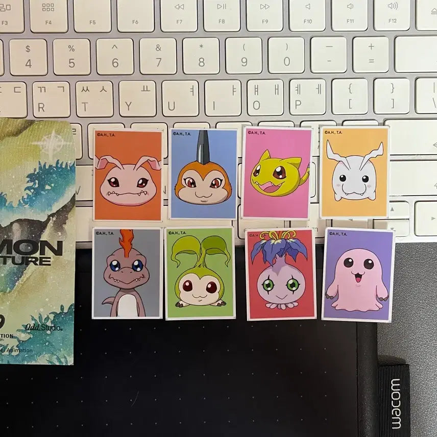 [BUNJANG] Digimon Adventure Childhood Proof Photos 8 Types Set / 디지몬어드벤처 유년기 증명사진 8종 세트