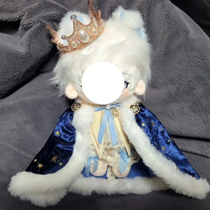 [BUNJANG] 20cm Doll Clothes Set (Cape, Crown, Top, Bottoms, Scarf, Bowtie) / 20cm 솜인형 옷 망토 왕관 일괄