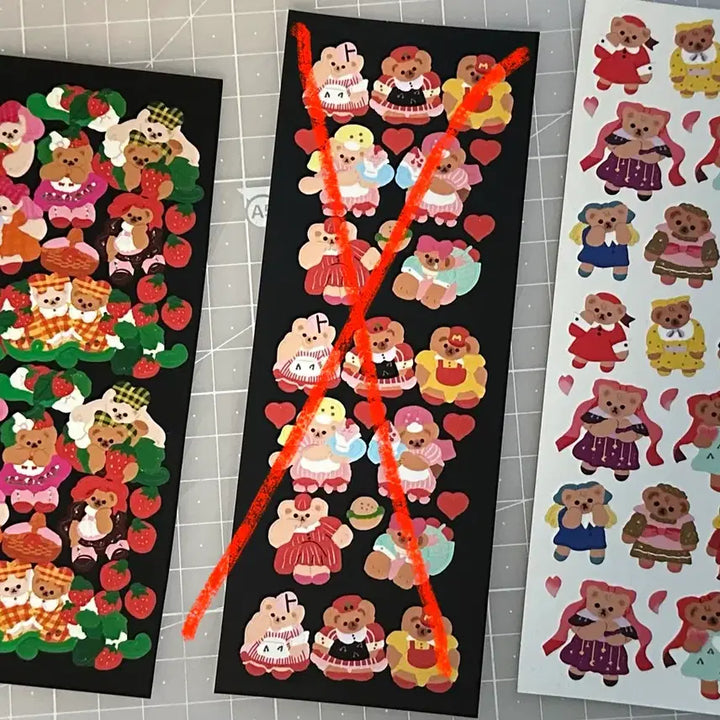 [BUNJANG] Yulbamgom Sticker Set / 고전) 율밤곰 스티커