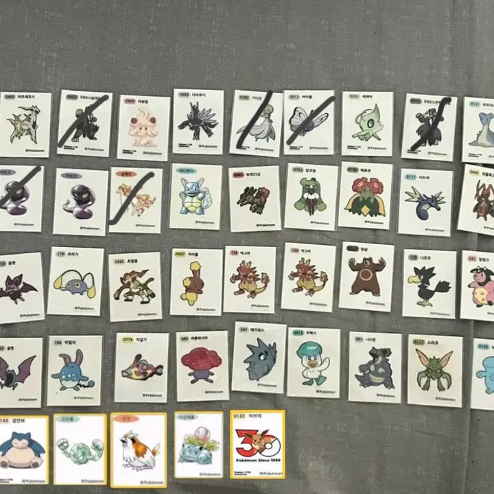 [BUNJANG] Pokemon Sticker Collection (Various Series) / 포켓몬 띠부띠부씰 교환