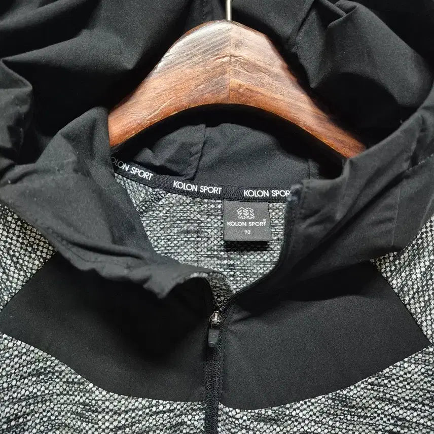 [BUNJANG] KOLON SPORT Hooded Sweatshirt Grey/Black Size 90 / 코오롱스포츠 후드티 그레이/블랙 90