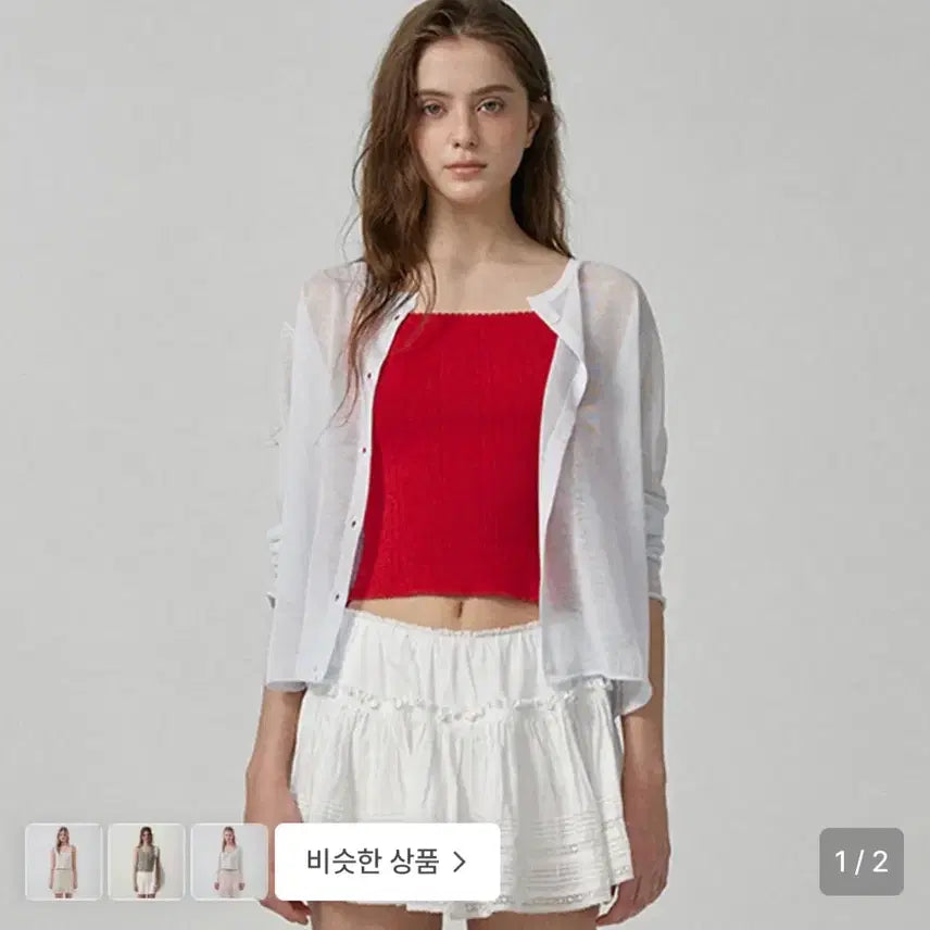 [SOLD OUT] 더바넷 hyled linen button 가디건 light blue
