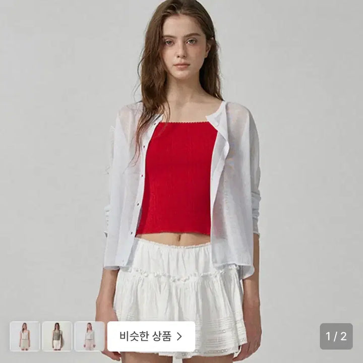 [SOLD OUT] 더바넷 hyled linen button 가디건 light blue
