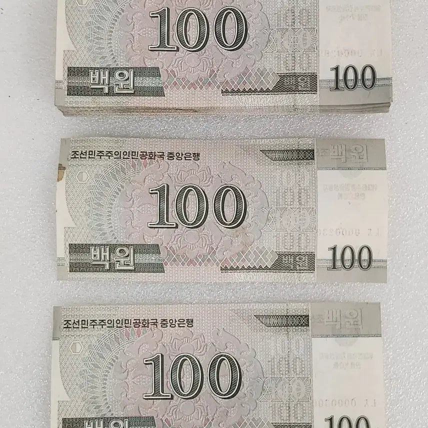 [BUNJANG] North Korea 100 Won Banknote Consecutive Set (2008) / 북한의 100원권 지폐연번