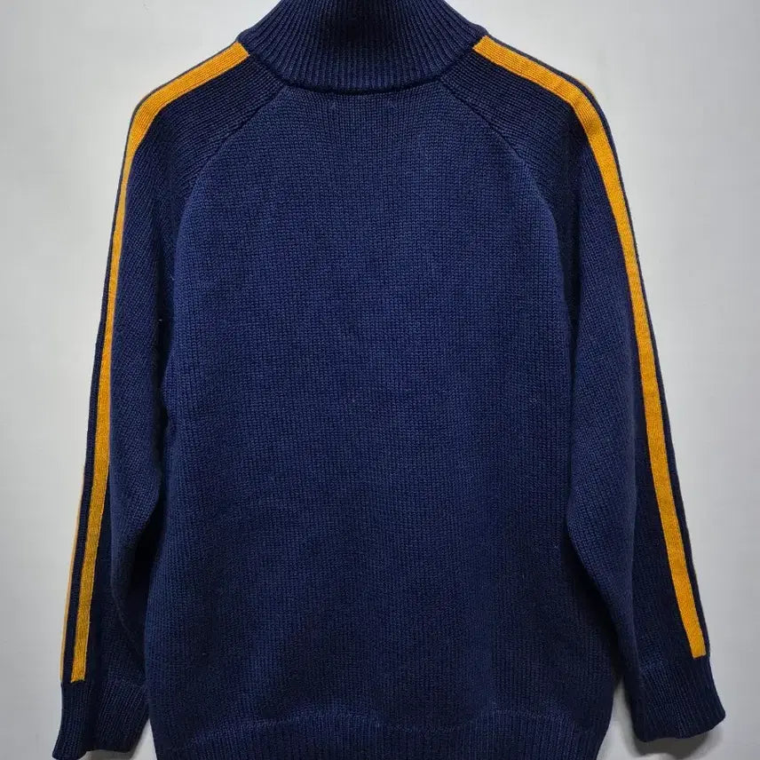 [BUNJANG] Polo Ralph Lauren Navy/Yellow Color-Block Half-Zip Knit / 폴로 랄프로렌 네이비/옐로우 배색 반집업 L