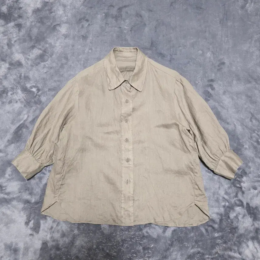 [BUNJANG] The Edge Linen Short Sleeve Shirt / (55)여성 더엣지 린넨 반팔 셔츠