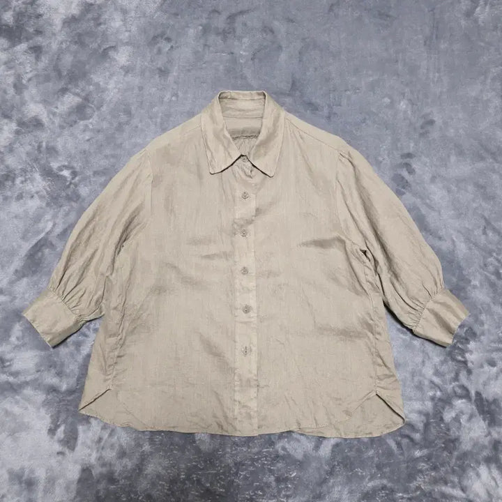 [BUNJANG] The Edge Linen Short Sleeve Shirt / (55)여성 더엣지 린넨 반팔 셔츠