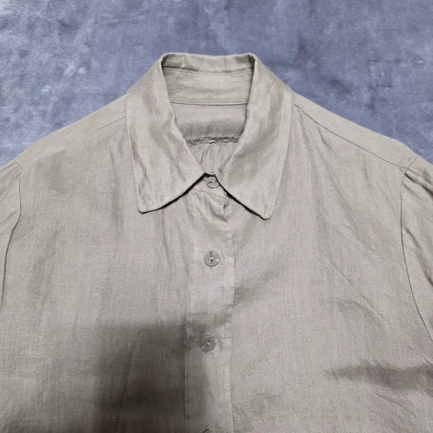 [BUNJANG] The Edge Linen Short Sleeve Shirt / (55)여성 더엣지 린넨 반팔 셔츠