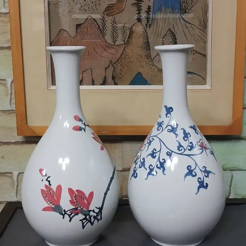 [BUNJANG] Songgok Lee Jung-woo Celadon Vase Set / 도자기 화병 세트.송곡 이정우