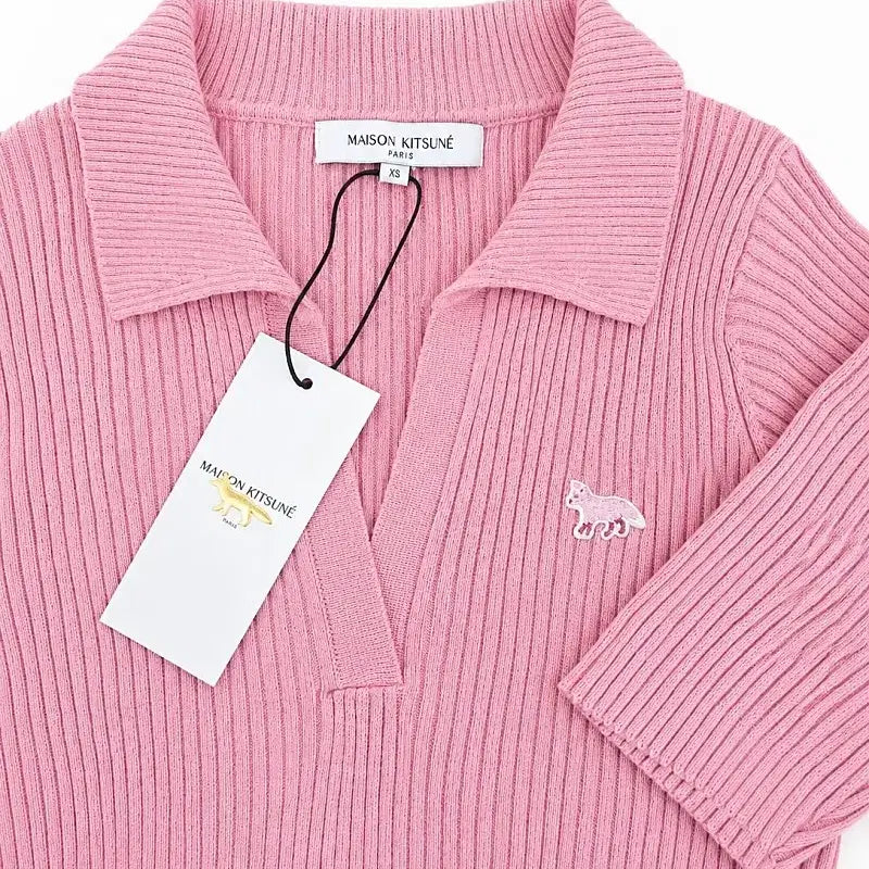 [BUNJANG] Maison Kitsuné Baby Fox Knit Polo Shirt / [정품QR인증]메종키츠네 베이비폭스 니트 카라티