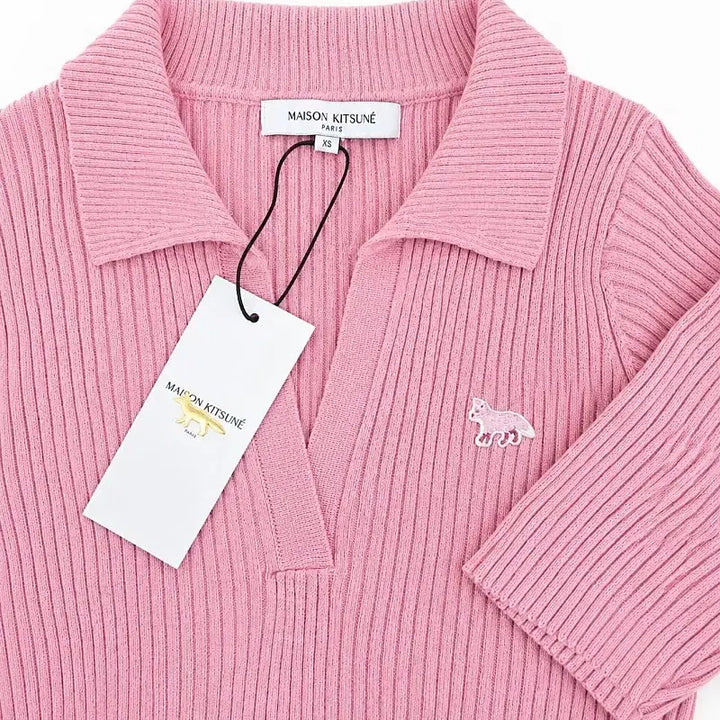 [BUNJANG] Maison Kitsuné Baby Fox Knit Polo Shirt / [정품QR인증]메종키츠네 베이비폭스 니트 카라티