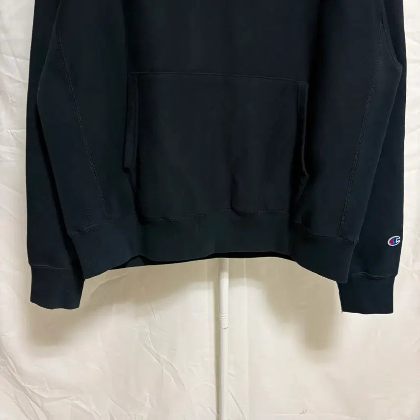 [BUNJANG] Champion Reverse Weave Fleece Logo Hoodie Black L / 챔피온 리버스위브 기모 로고 후드티 / 블랙, L