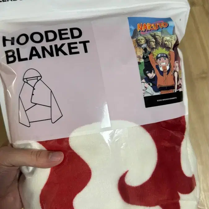 [BUNJANG] SPAO Naruto 4th Hokage Hooded Blanket / 스파오 프렌즈 나루토 4대호카게 후드담요 미개봉