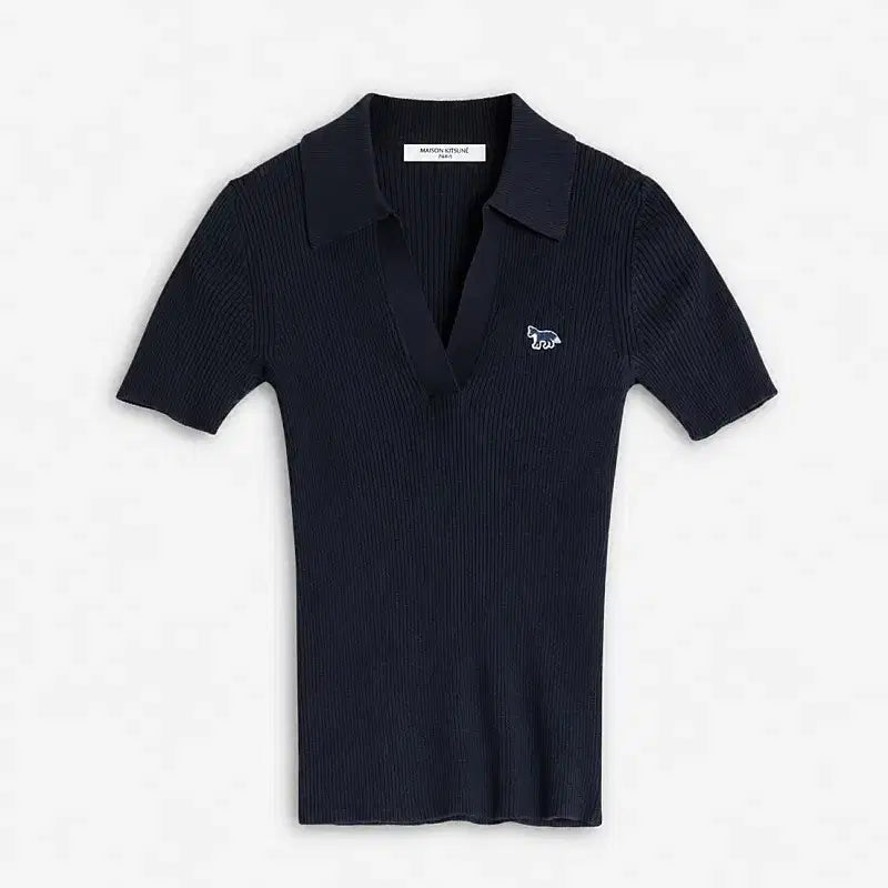 [BUNJANG] Maison Kitsuné Baby Fox Knit Polo Shirt / 메종키츠네 베이비폭스 니트 카라티[정품QR인증가능]