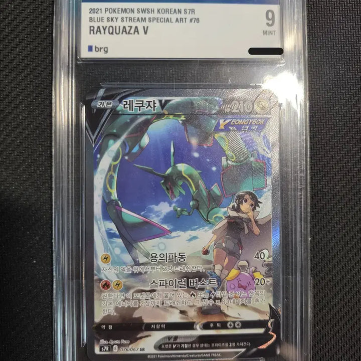 [BUNJANG] Pokemon Card Rayquaza V SR (Special Edition) BRG 9 / (포켓몬카드) 레쿠쟈 V sr(특일) BRG 9