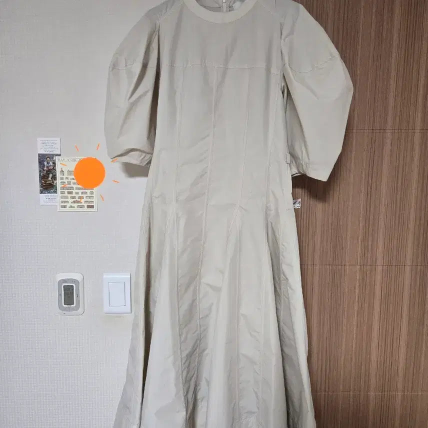 [SOLD OUT] 새상품 3.1 필립림 베이지색 퍼프 소매 롱 원피스