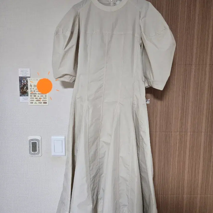 [SOLD OUT] 새상품 3.1 필립림 베이지색 퍼프 소매 롱 원피스