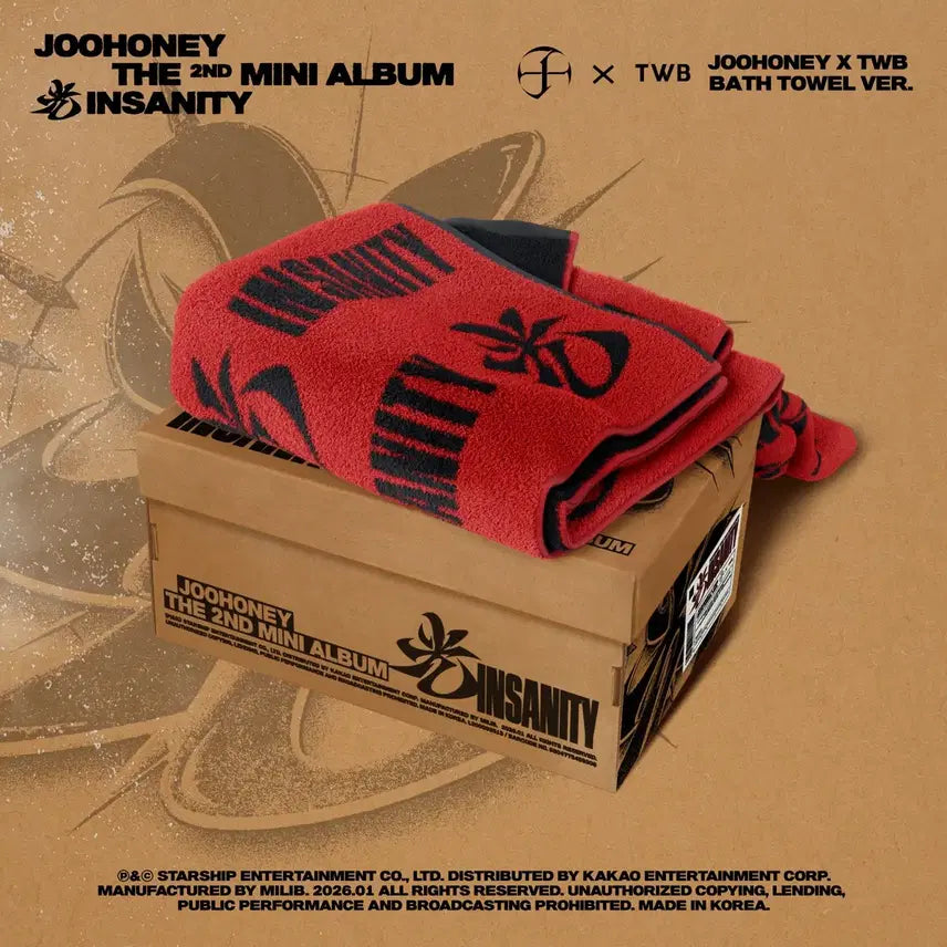 [BUNJANG] Monsta X Joohoney Bath Towel (Sealed) / 주헌 배쓰 타월 (미개봉)