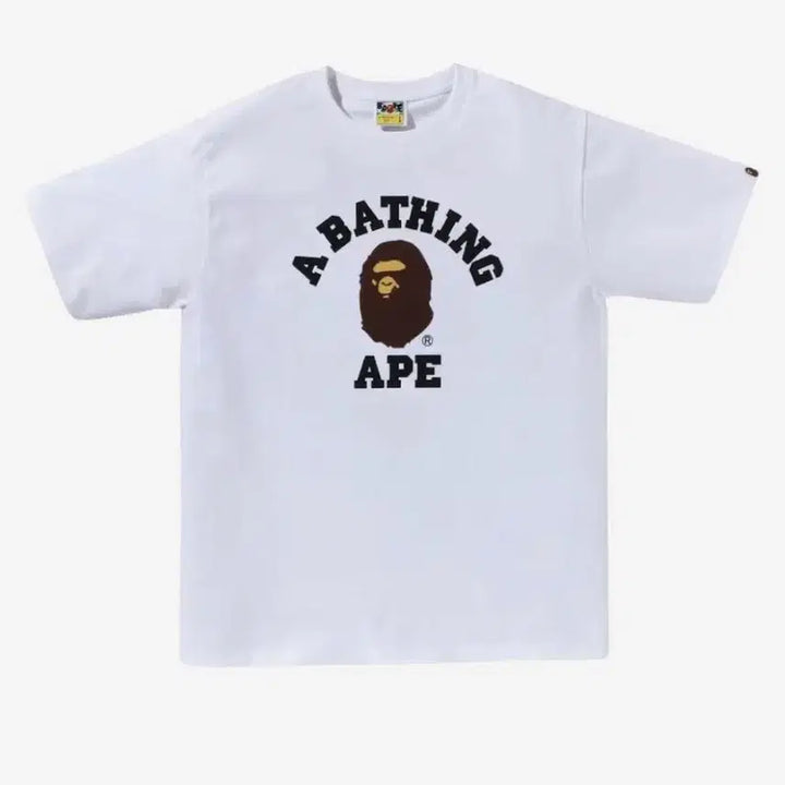 [BUNJANG] BAPE College T-Shirt Black/White Unisex / [새상품/정품] 베이프 컬리지 반팔티/남여공용 블랙/화이트