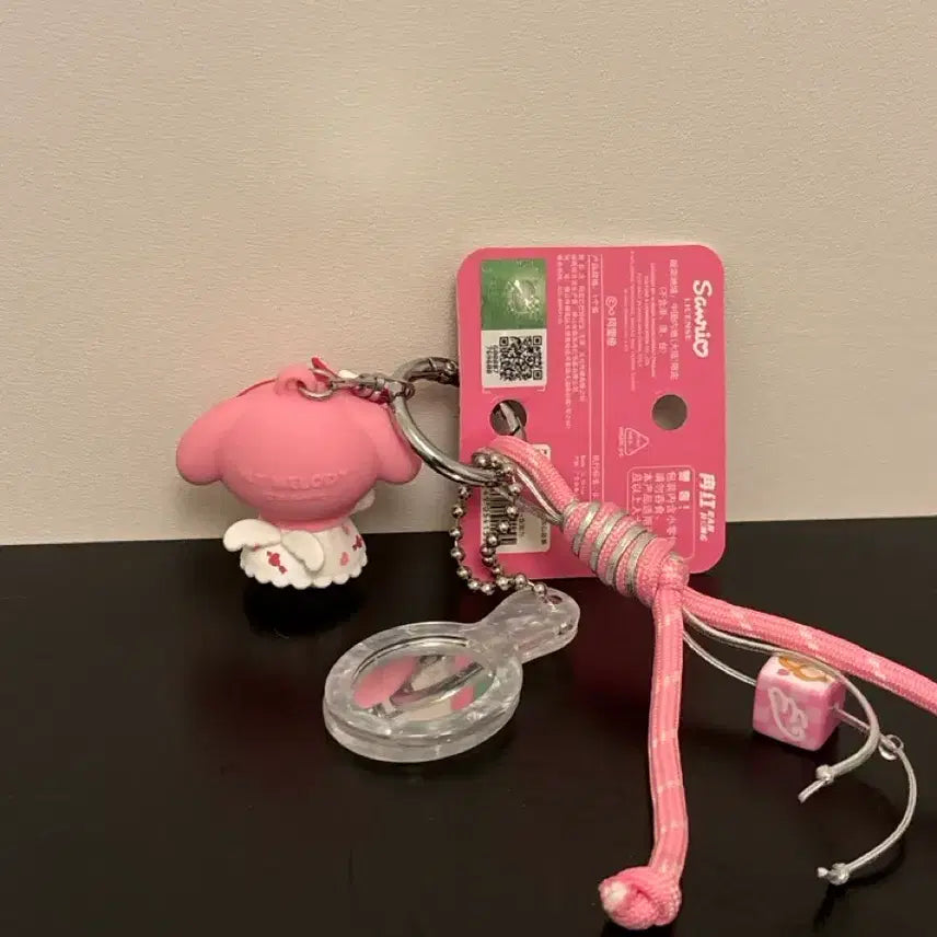 [BUNJANG] My Melody Heart Angel Strap Keychain / 마이멜로디 하트엔젤 스트랩 키링