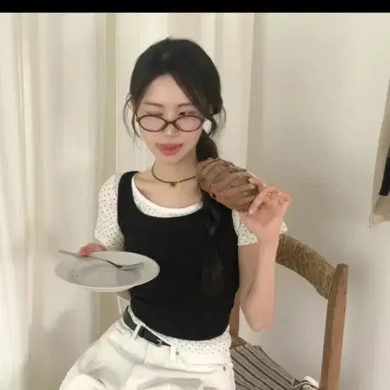 [BUNJANG] Navy Sleeveless Top &amp; Black Sleeveless Top / 에이블리 나시