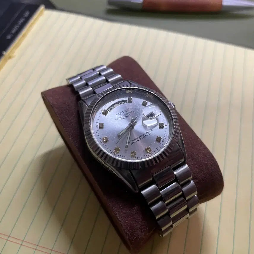 [BUNJANG] CAPTAIN Rolex Homage Day-Date Quartz Watch / [상태최상] 캡틴(CAPTAIN) 롤렉스 오마주 시계 (점검완료)