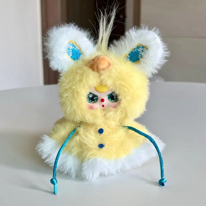 [BUNJANG] Babithree Bath Weather Finger Doll - Pretty Eyes Raincoat / 베이비쓰리 베쓰 날씨 손가락 인형 _예쁜눈 우비