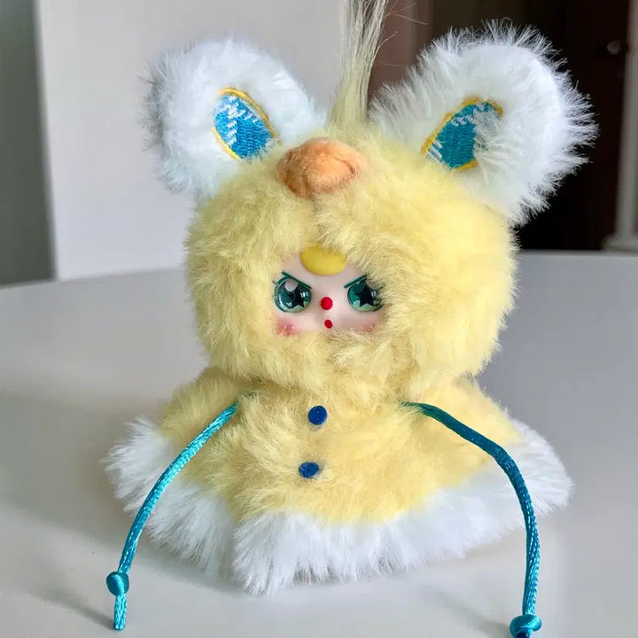 [BUNJANG] Babithree Bath Weather Finger Doll - Pretty Eyes Raincoat / 베이비쓰리 베쓰 날씨 손가락 인형 _예쁜눈 우비