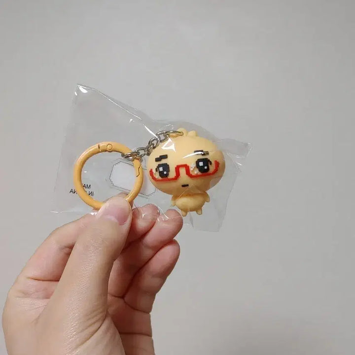 [BUNJANG] Gyunmandu Character Keychain (Glasses Version) - New / 안경만두 키링 군만두 새상품