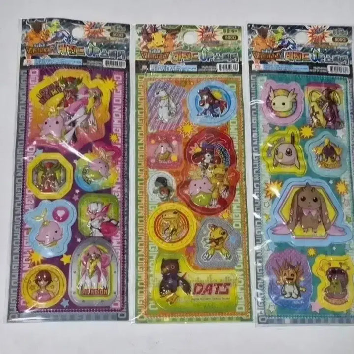 [BUNJANG] Classic Digimon 3D Stickers (8 Types) / 고전 디지몬 입체 스티커