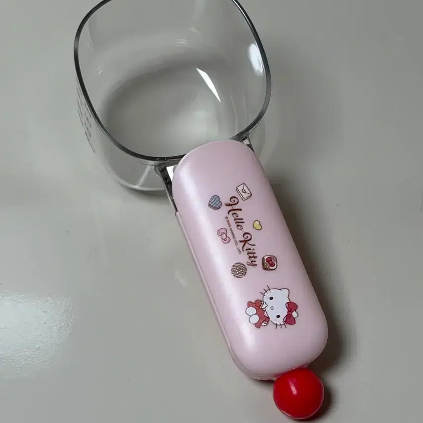 [BUNJANG] Sanrio Authentic Kitty Measuring Spoon Set with Scale / 산리오 정품 키티 계량스푼 쌀 사료 계량컵 눈금 스쿱 주걱