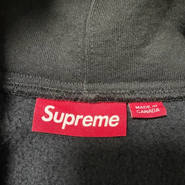 [BUNJANG] Supreme S Logo Zip-Up Hoodie Black M / 슈프림 S 로고 집업 후드