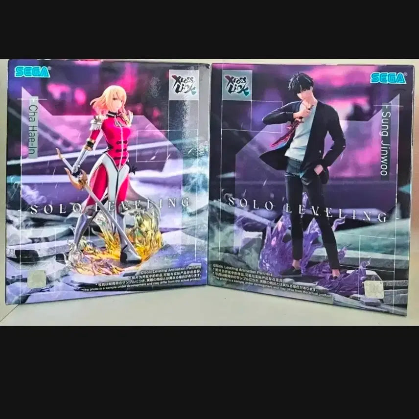 [BUNJANG] Solo Leveling Sung Jinwoo Cha Hae-in Figure Set (Sealed) / [미개봉]나 혼자만 레벨업 XrossLink 세트 성진우 &amp; 차해인 (세트 판매)