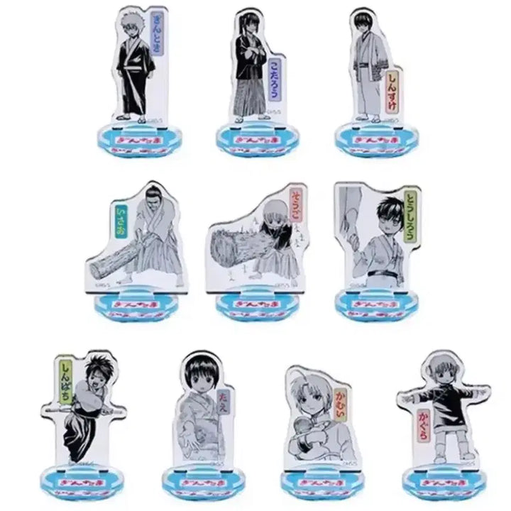 [BUNJANG] Gintama Chibi Acrylic Stand 10-Piece Full Set / 은혼 치비아크릴스탠드 10종 풀세트