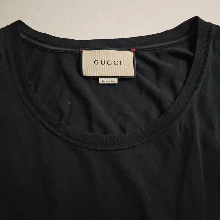 [BUNJANG] Gucci Logo Stripe Vintage T-Shirt L / L 구찌 띠로고 빈티지 반팔티셔츠