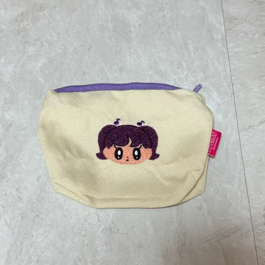 [BUNJANG] Monogal Choh Positive Angels Embroidered Pouch / 모뇨걸 초 포지티브 엔젤즈 자수 가챠 파우치
