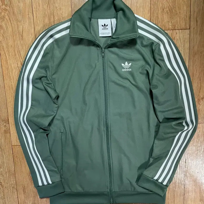 [BUNJANG] Adidas Beckenbauer Track Jacket / 아디다스 카키 그린 베켄바우어 져지 트랙탑 집업 자켓 트레이닝
