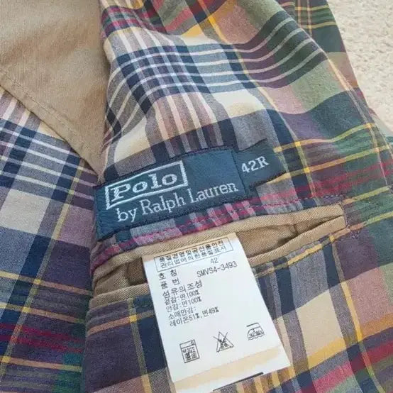 [BUNJANG] Polo Madras Jacket 42R / 폴로 마드라스자켓 42r