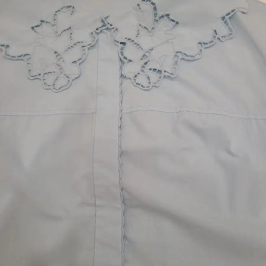 [BUNJANG] Mine Lace Collar Blouse Size 55 / 마인 레이스 카라 블라우스 55사이즈