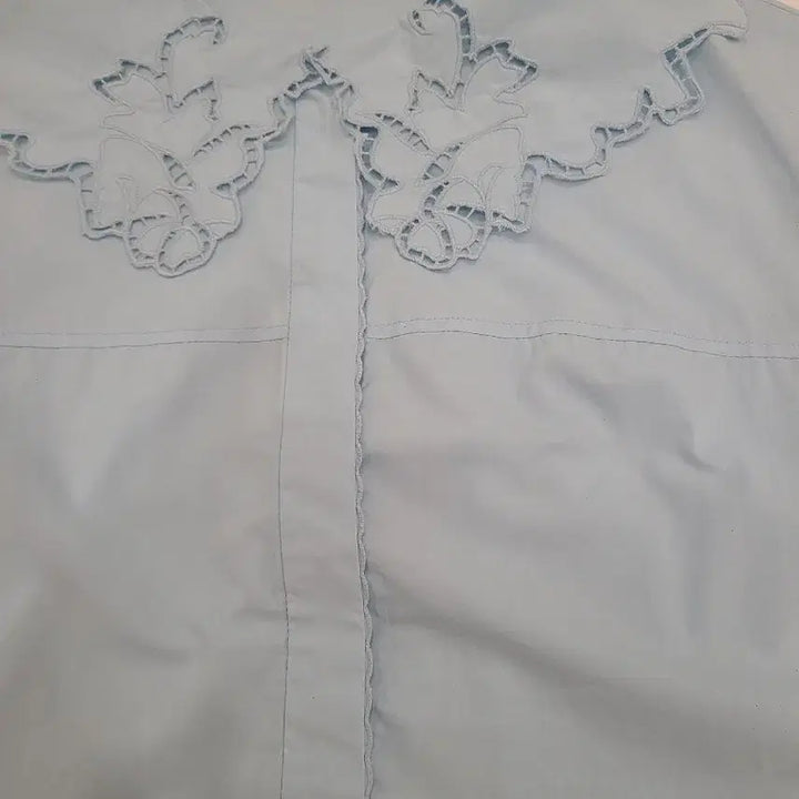[BUNJANG] Mine Lace Collar Blouse Size 55 / 마인 레이스 카라 블라우스 55사이즈