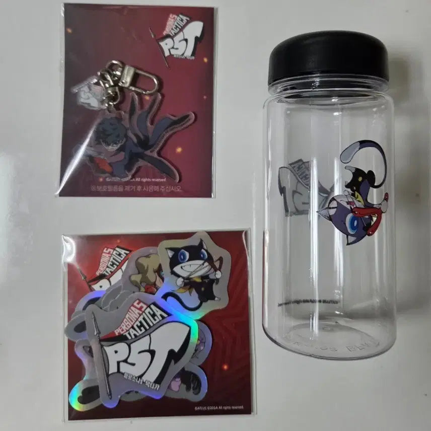 [BUNJANG] Persona Tactica POB Acrylic Stand, Sticker, and Mona Tumbler Bundle Set / 페르소나 택틱카 특전(5주 아크릴, 스티커, 모나 텀블러)