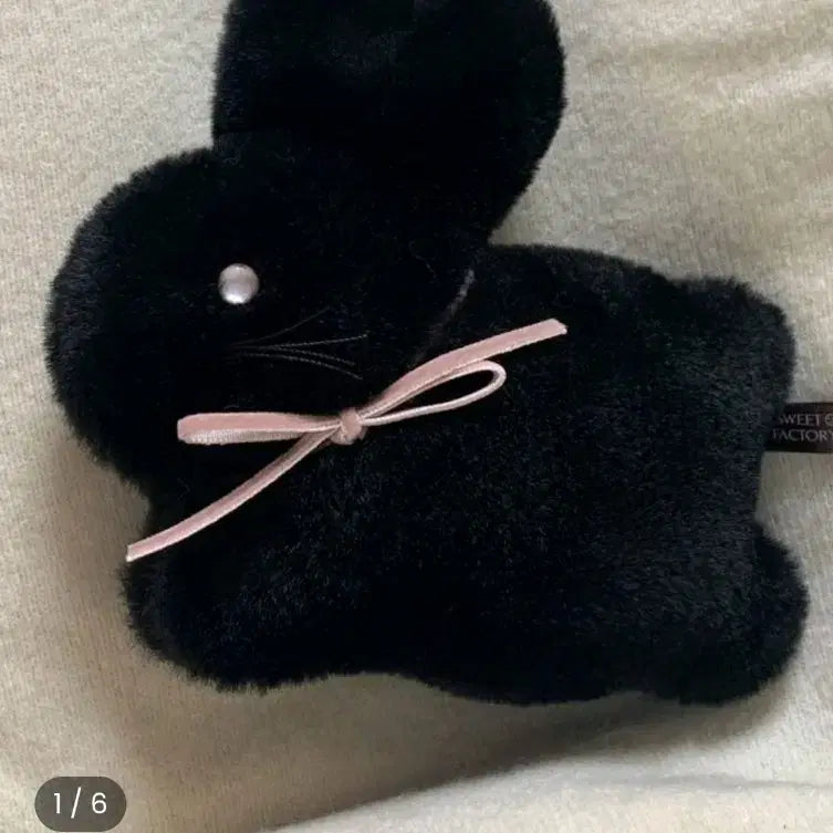 [BUNJANG] Bbibbit Somtokki Bunny Popo Hug Doll (Black) / (택포)삐빗 솜토끼 버니 포포 허그 인형 블랙