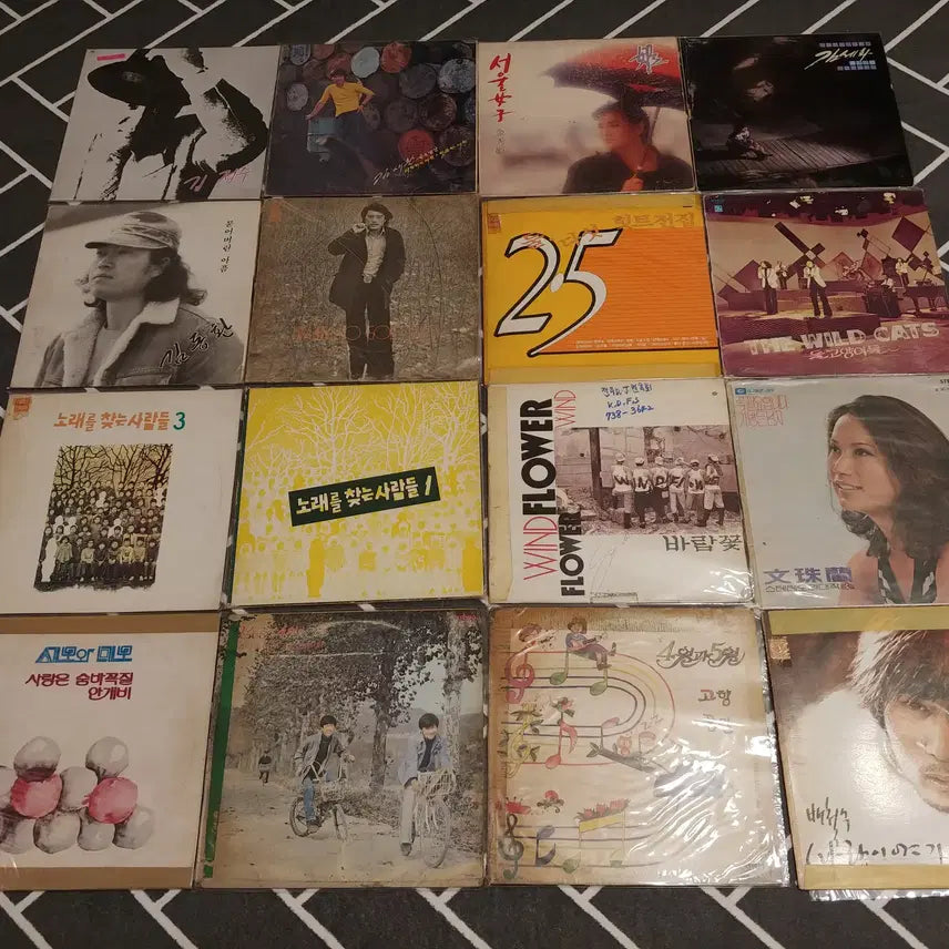 [BUNJANG] Various Korean Pop LP Records Collection (15 LP Set) / 가요 LP레코드판 15장-4 판매합니다.