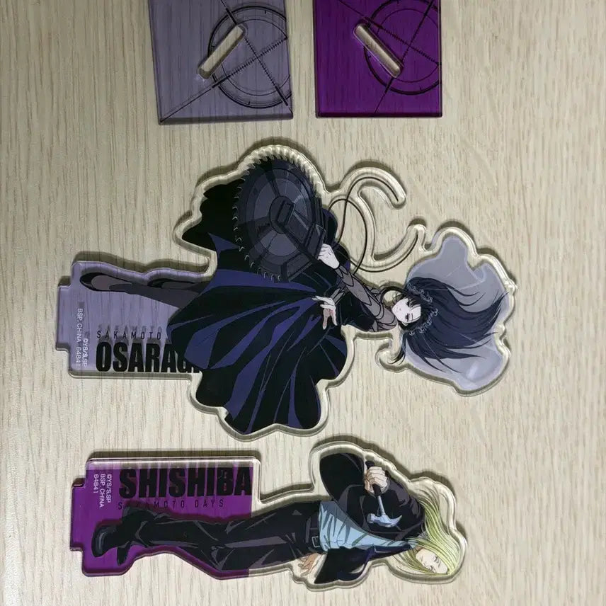 [BUNJANG] Sakuramoto Days Osaragi, Shishiba Acrylic Stand Bundle / 사카모토데이즈 오사라기, 시시바 아크릴 일괄 (봉투X)