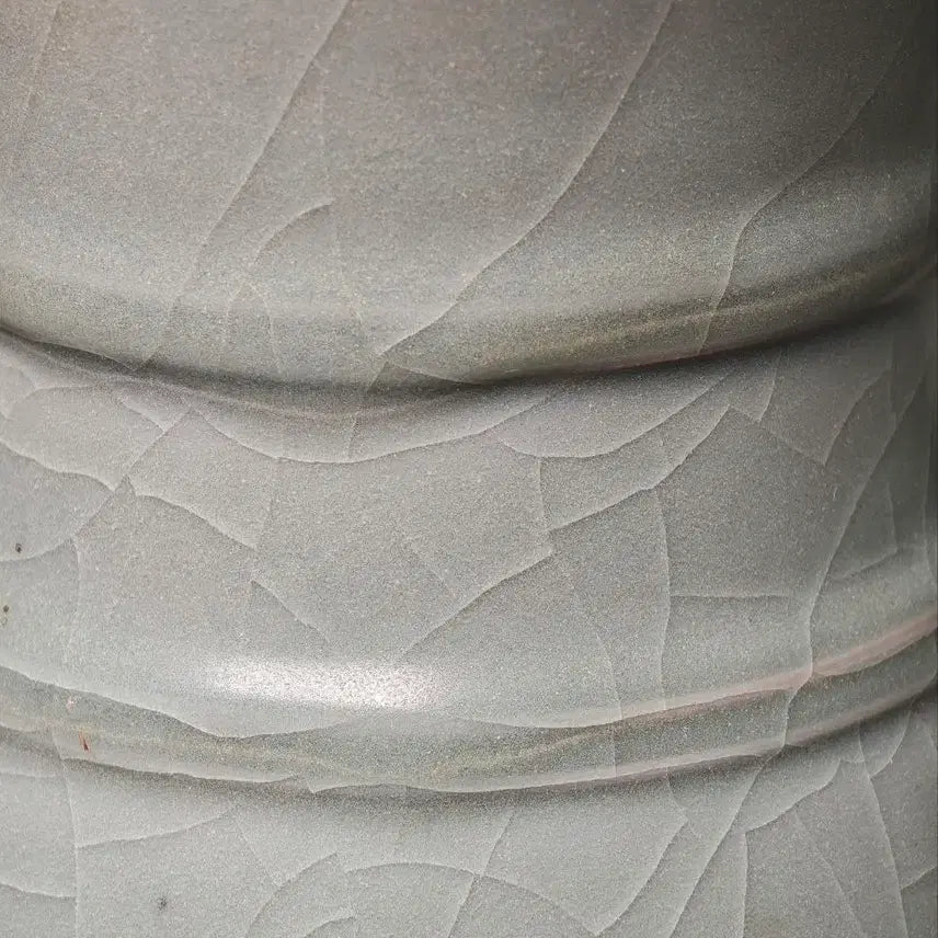 [BUNJANG] Yongcheon Kiln Celadon Twin Vase - Qing Dynasty Mid-Period / [진품] 청대 중기 용천요 청자 쌍이준 중국도자기 골동품 고미술품